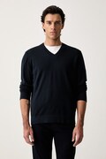 Marc O'Polo sweter męski wełniany granatowy 5000011997