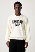 Carhartt WIP Deck maglione in cotone da uomo beige I036847