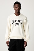 Carhartt WIP Deck maglione in cotone da uomo beige I036847