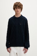 Tommy Jeans sweter męski bawełniany granatowy DM0DM23405