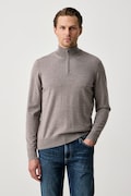 BOSS sweter męski wełniany H-Ebenji brązowy 50565499
