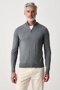 BOSS sweter męski wełniany H-Ebenji szary 50565499