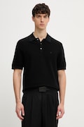 Calvin Klein polo swetrowe męskie bawełniane czarne LV04LG313G