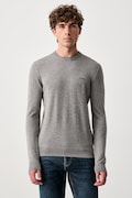 Guess sweter męski z dodatkiem jedwabiu MARCOS szary M6YR07 Z0912