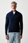 Hackett London sweter męski bawełniany granatowy HM7000117