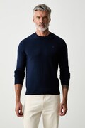 Hackett London sweter męski bawełniany granatowy HM7000116