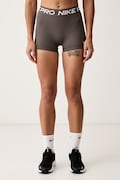 Nike szorty treningowe damskie Nike Pro brązowe regular waist IQ1037.256