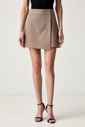 Morgan szorty damskie brązowe high waist SHERLOK
