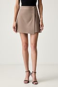 Morgan szorty damskie brązowe high waist SHERLOK