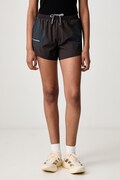 adidas Originals szorty sportowe damskie Running x Hermanos Koumori brązowe high waist KX9789