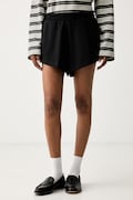 adidas Originals σορτς επίσημα γυναικεία μαύρα ψηλά KY9231
