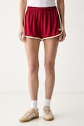 adidas Originals szorty dresowe damskie czerwone high waist KS9858