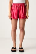 adidas szorty damskie Satin Pack czerwone high waist KS7928