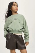 Mayoral бермуди дитячі з імітації шкіри коричневі regular waist 7201