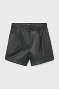 Mayoral бермуди дитячі з імітації шкіри чорні regular waist 7201