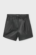 Mayoral бермуди дитячі з імітації шкіри чорні regular waist 7201