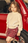 Mayoral bermudy detské červené high waist 4230