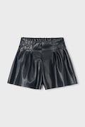 Mayoral šortky dětské černé high waist 4227