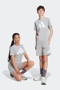 adidas sportske kratke hlače za djecu od pamuka sive spušteni struk JV9914