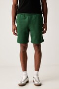 Lacoste szorty dresowe męskie z bawełną zielone regular waist GH8861