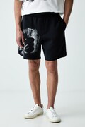 Armani Exchange szorty dresowe męskie z bawełną granatowe regular waist XM003423 AF10818