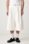 adidas Originals Pleated Jorts šortky bavlněné pánské bílé regular waist KR9114