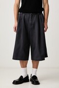 adidas Originals Pleated Jorts šortky bavlněné pánské šedé regular waist KQ9443