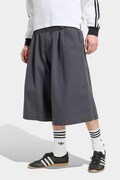 adidas Originals Pleated Jorts шорти бавовняні чоловічі сірі regular waist KQ9443