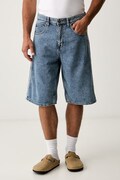 adidas Originals бермуди мъжки от деним Firebird сини със стандартна талия KS4975