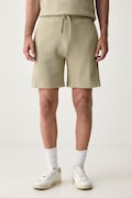 BOSS szorty lounge męskie z bawełną Structure Shorts zielone regular waist 50540581