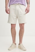 BOSS Green férfi melegítő pamuttal JT_Shorts bézs normál derék 50564105