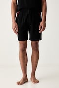 HUGO homewear kratke hlače za muškarce s pamukom NOAH SHORTS crne spušteni struk 50566165