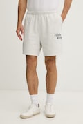 Calvin Klein Jeans teplákové šortky pánske z bavlnou sivé high waist LV04LG218G