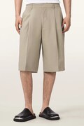 AllSaints szorty męskie bawełniane CASTRO beżowe high waist M038TE