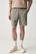 G-Star szorty dresowe męskie Structured jersey zielone regular waist D29112-E383