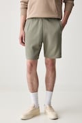 G-Star szorty dresowe męskie Structured jersey zielone regular waist D29112-E383