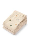 Liewood pannolino di mussola per bambini in cotone Lewis Muslin Cloth 2-Pack beige LW14907