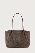 Weekend Max Mara torebka shopper damska zamszowa WKAPESI szara 2625516165