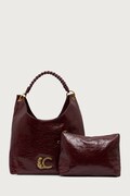 Lola Casademunt tote bag pentru femei cu imitație de piele burgundia LF2604026