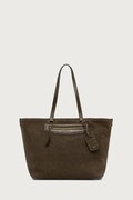 MICHAEL Michael Kors torebka tote damska zamszowa zielona 30F6ATVT4S