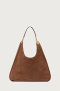 MICHAEL Michael Kors torebka shopper damska zamszowa ELLIE brązowa 30F6GEJE7S