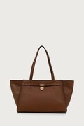MICHAEL Michael Kors torebka shopper damska skórzana HAMILTON MODERNE brązowa 30F6GNXT7L