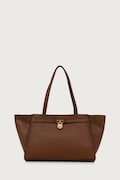 MICHAEL Michael Kors torebka shopper damska skórzana HAMILTON MODERNE brązowa 30F6GNXT7L