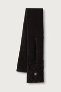 Blauer szalik damski czarny F6SCARF01
