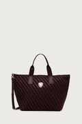 Blauer torebka shopper damska z imitacji skóry bordowa F6HOME02