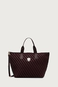 Blauer geantă shopper pentru femei cu imitație de piele burgundia F6HOME02