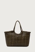 Dragon Diffusion torebka shopper damska skórzana zielona 8823