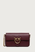 Pinko torebka crossbody damska skórzana bordowa 107925.A2JG