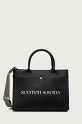 Scotch & Soda torebka tote z imitacji skóry czarna SCHB0025
