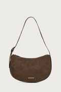 Scotch & Soda torebka hobo damska z imitacji zamszu zielona SCHB0016